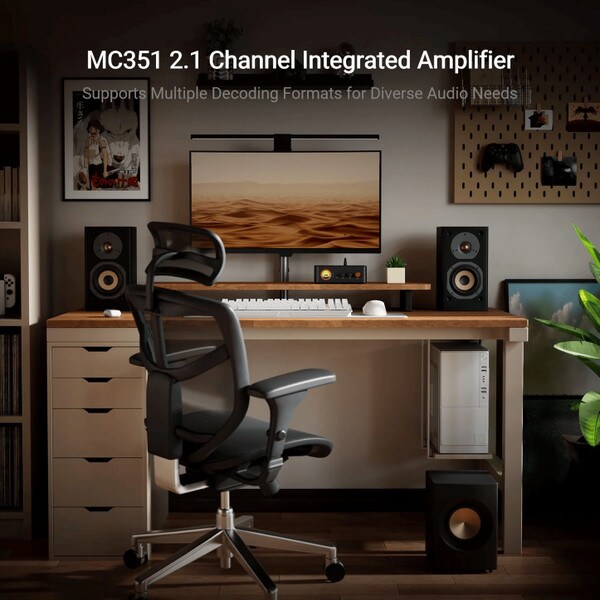 Main product image for Fosi Audio MC351 2.1 Channel Integrated Amplifier with DAC and VU Meter235-284